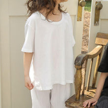 Load image into Gallery viewer, U Neck Short-sleeve Top